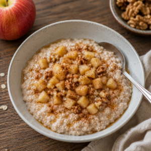 Protein Apfel Zimt Porridge