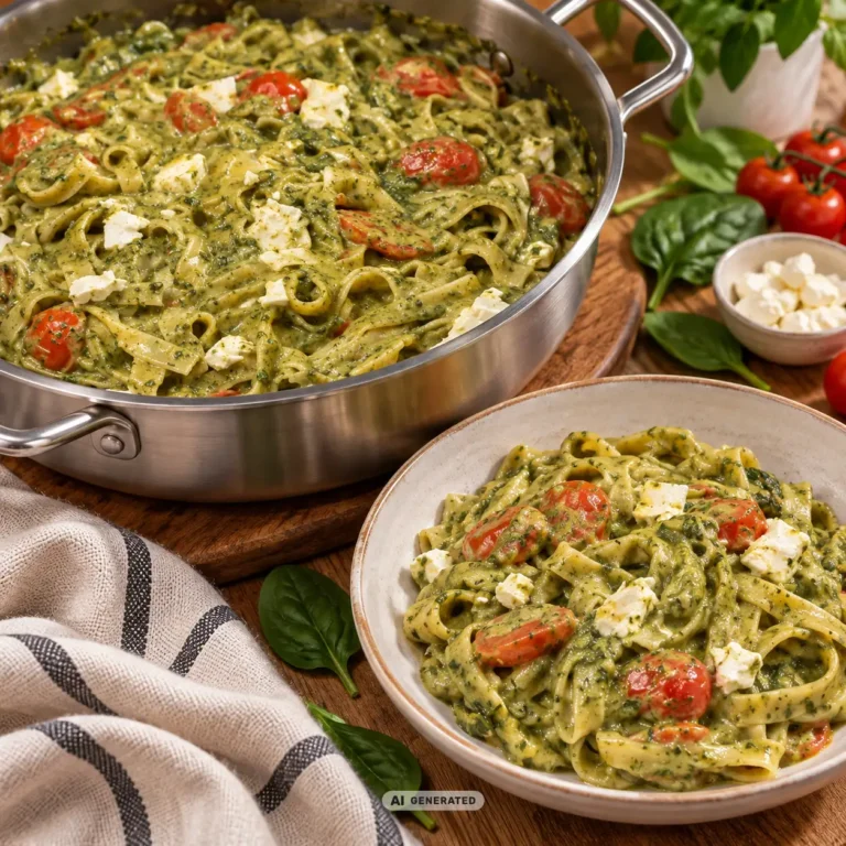 One Pot Spinat Pasta